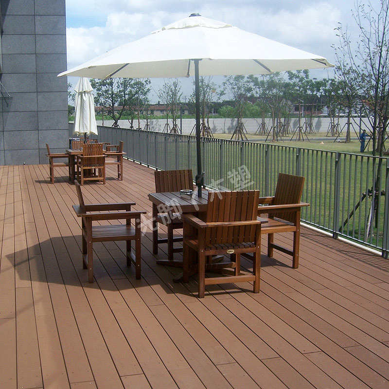 Wood plastic outdoor floor，Outdoor living space，Outdoor furniture floor，